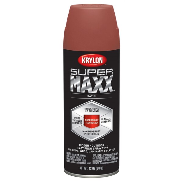 Krylon Brick, Satin, 12 oz 8975 Zoro